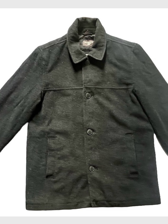 Other - Wool-Blend Black Men’s Button Front Coat